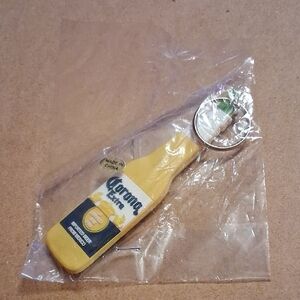 Corona Yellow Beer Bottle Keychain